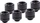 Alphacool Eiszapfen Rohranschluss G1/4" auf 14mm, deep black, 6er-Pack (17552)