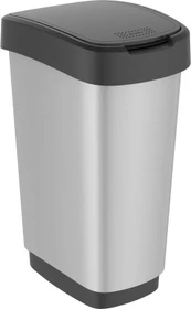 Rotho Twist 50l Art silber metallic