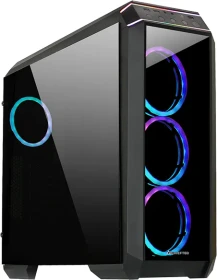 Chieftec Gamer GP-02B Stallion 2, schwarz, USB-C, Glasfenster