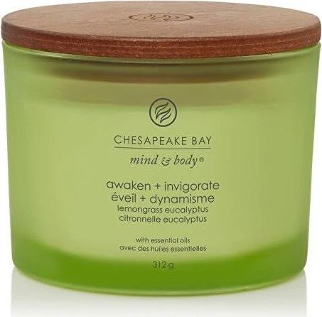 Chesapeake Bay Candle Awaken + Invigorate Lemongrass Eucalyptus Duftkerze, 312g