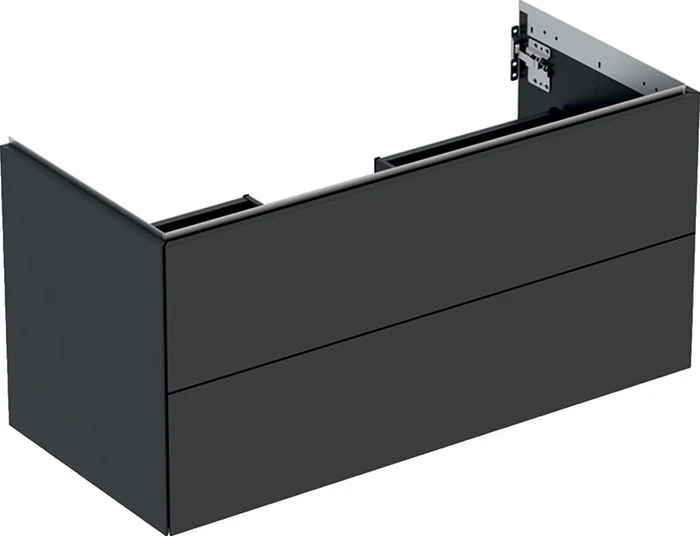 Geberit ONE Unterschrank für Waschtisch, mit zwei Schubladen, 105cm, lava/lackiert matt