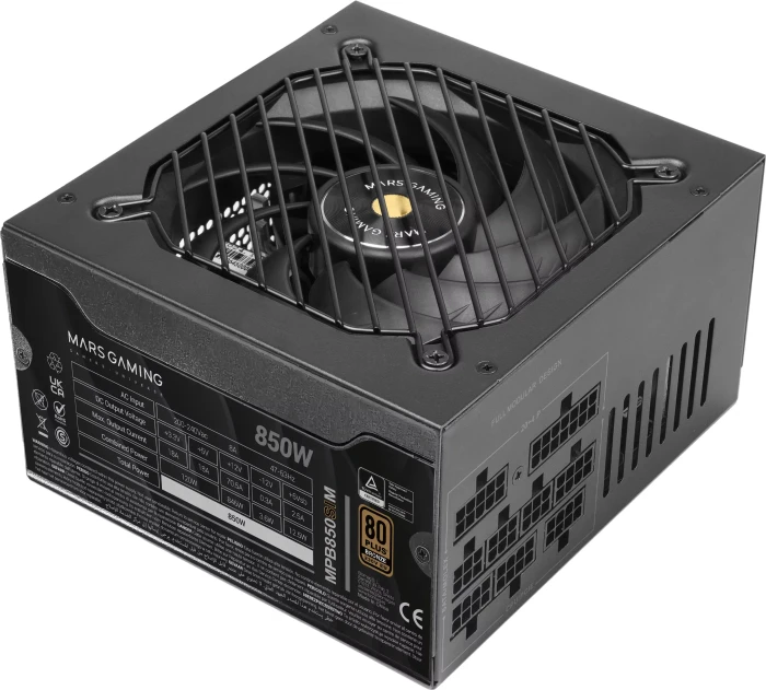 Mars Gaming MPB850SIM schwarz 850W, ATX