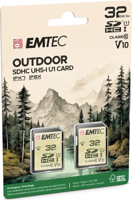 Emtec Outdoor R90/W20 32GB, UHS-I U1, Class 10, 2er-Pack