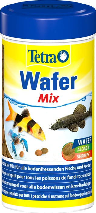 Tetra Wafer Mix Hauptfutter für Bodenfische und Krebse, 119g, 250ml