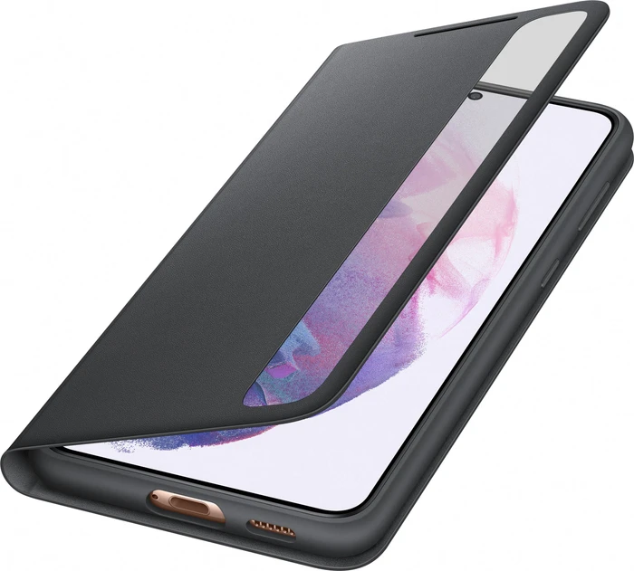 Samsung Clear View Cover für Galaxy S21+ schwarz