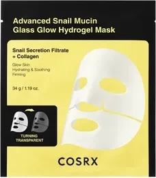 COSRX Advanced Snail Mucin Glass Glow Hydrogel Mask, 1 Stück