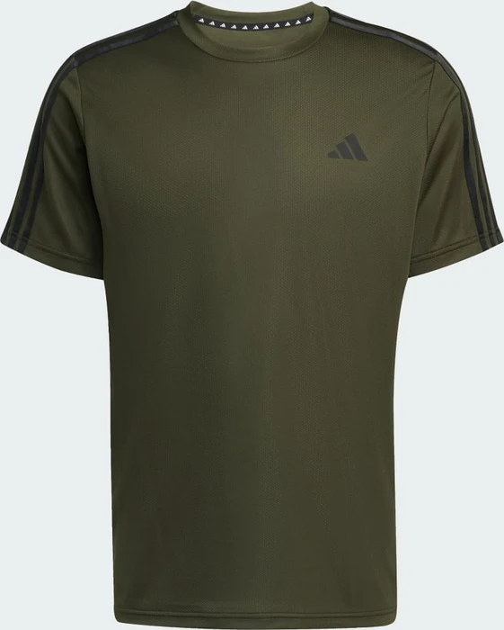 adidas Train Essentials 3-Stripes Training Funktionsshirt kurzarm night cargo/black (Herren)