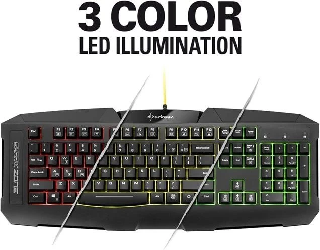 Sharkoon Shark Zone GK15 Gaming, USB, DE