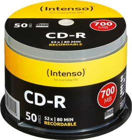 Intenso CD-R 80min/700MB, 52x, 50er Spindel