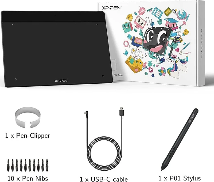 XP-Pen Deco Fun S, Classic Black