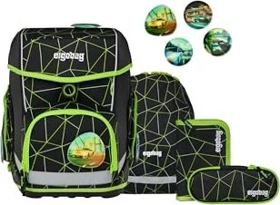 Ergobag Cubo CyBär Race 2025 Schulrucksack-Set, 5-tlg.