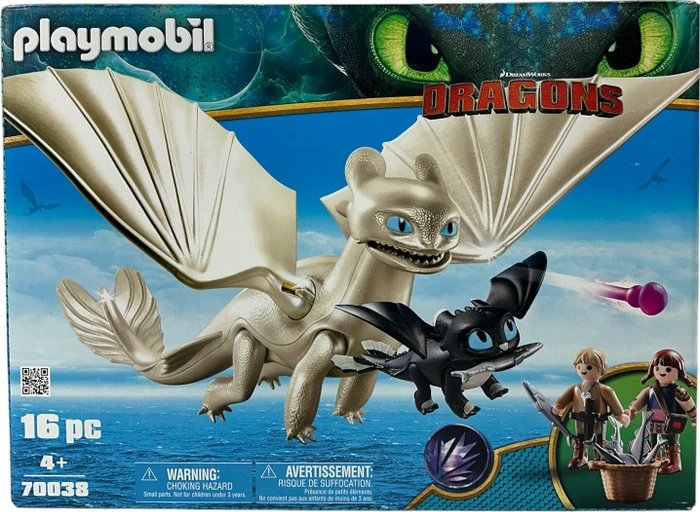 playmobil Dragons Light Fury mit Babydrachen und Kindern