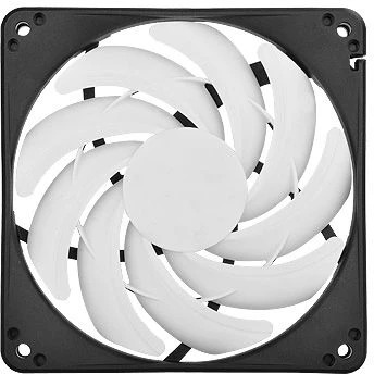 SilverStone FN123 schwarz/weiß, 120mm