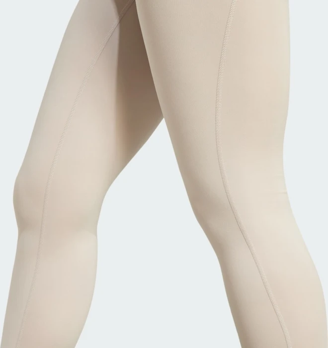 adidas All Me Essentials Full-Length Hose lang wonder beige (Damen)