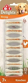 8in1 Delights Strong Bone XS Huhn, 7 Stück