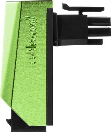 CableMod 12VHPWR Winkeladapter 90 Grad, Variante A, Sense-Pins an der Unterseite, grün