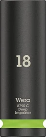 Wera 8790 C Impaktor Deep Außensechskant Steckschlüssel 1/2", 18x83mm