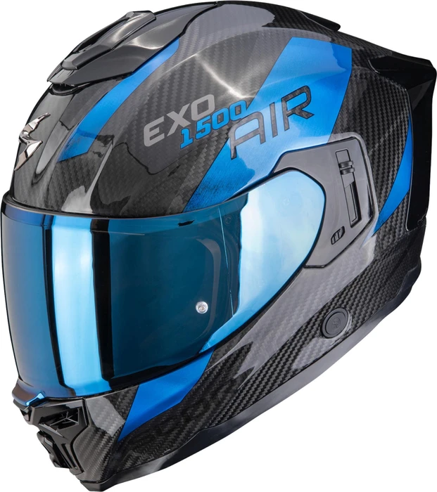 Scorpion EXO-1500 Carbon Air Platted schwarz/blau
