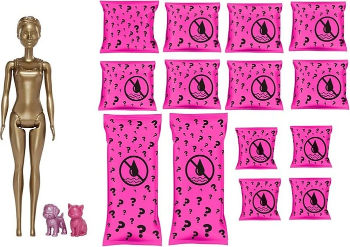 Mattel Barbie - Color Reveal Tag-Nacht Puppe mit 25 Überraschungen