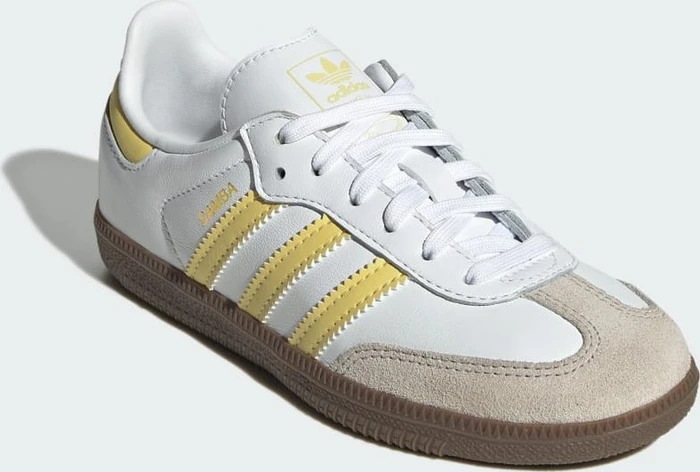 adidas Samba OG cloud white/powder yellow/clear granite (Junior)