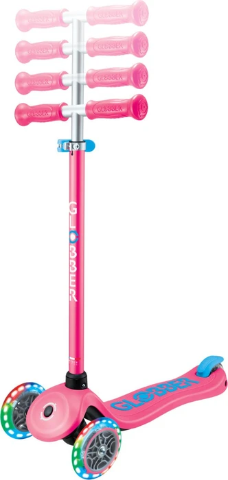 Globber Primo Plus Lights Kickboard fuchsia pink