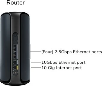 Netgear Orbi Wi-Fi 7, 970 Serie RBE971B, Router, BE27000, schwarz
