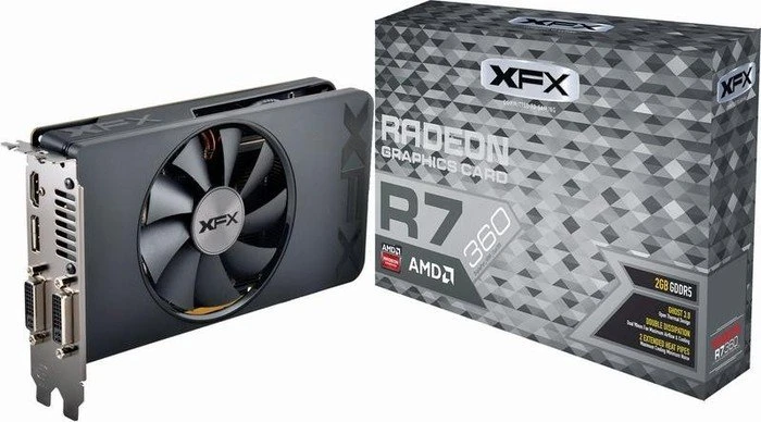 XFX Radeon R7 360 Core Edition, 2GB GDDR5, 2x DVI, HDMI, DP
