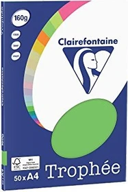 Clairefontaine Trophée Universalpapier matt maigrün, A4, 160g/m², 100 Blatt