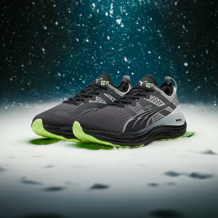Puma ForeverRun Nitro WTR puma black/glacial gray/fizzy apple (Herren)