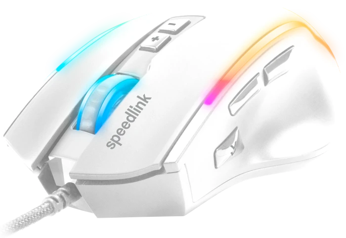 Speedlink Decus NX RGB Gaming Mouse weiß, USB