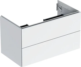 Geberit ONE Unterschrank für Waschtisch, mit zwei Schubladen, 90cm, weiß/lackiert hochglanz