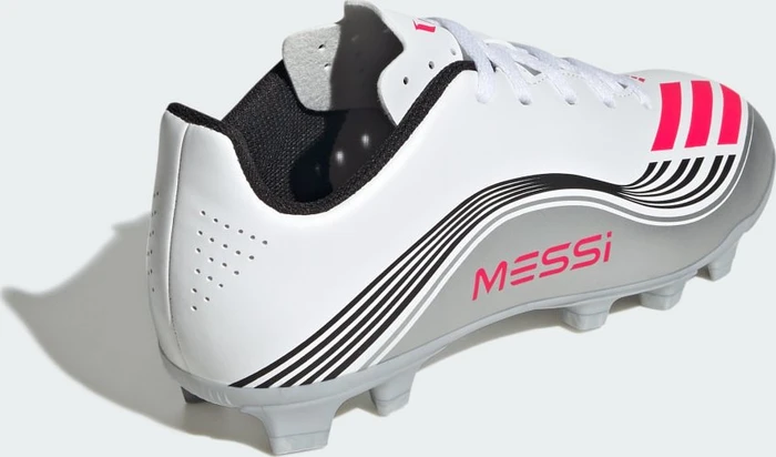 adidas F50 Messi Club FG/MG cloud white/lucid red/silver metallic (Junior)