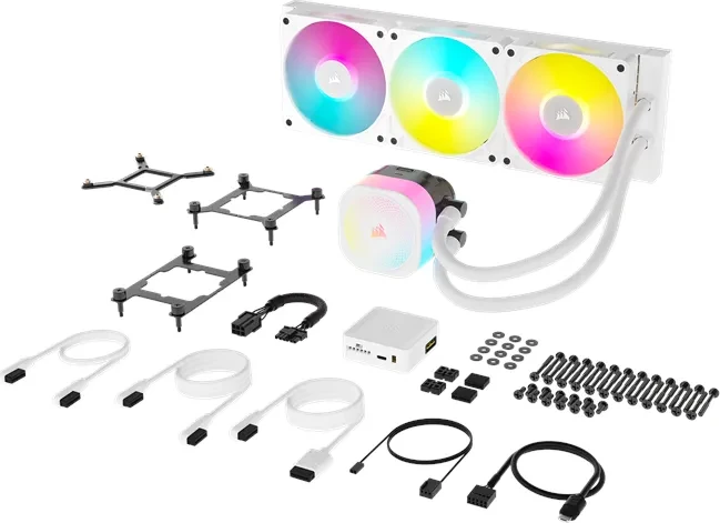 Corsair iCUE LINK Titan 360 RX RGB, weiß