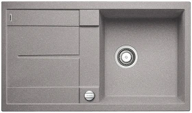 Blanco Metra 5 S-F Becken reversibel mit Ablauffernbedienung alumetallic