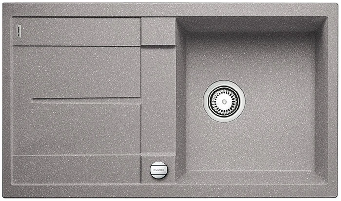 Blanco Metra 5 S Becken reversibel mit Ablauffernbedienung alumetallic