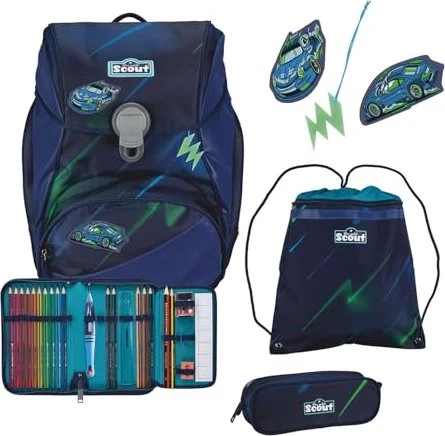 Scout Alpha City Lights Schultaschen-Set, 4-tlg.