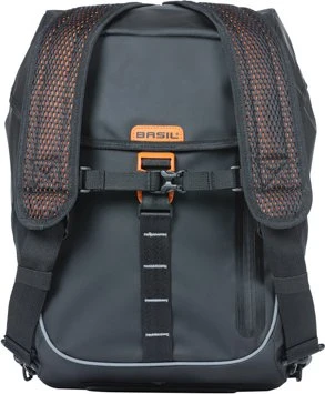 Basil Miles Tarpaulin Backpack Gepäcktasche schwarz/orange