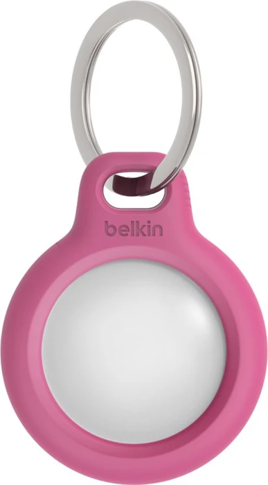 Belkin Secure Holder mit Schlüsselanhänger für Apple AirTag pink