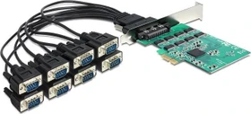 DeLOCK 8x seriell RS-232, PCIe 2.0 x1 (89336)