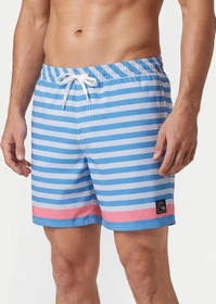 Quiksilver Original Btz Stripe Volley 17" Badeshorts rviera/biarritz stripe (Herren)