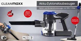 CLEANmaxx Zyklon Akku-Handstaubsauger