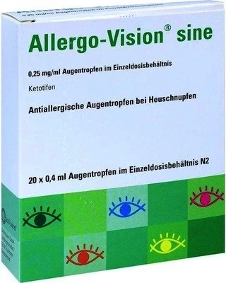Allergo-Vision Sine 0,25 mg/ml AT im Einzeldosenbehältnis, 8 ml Image