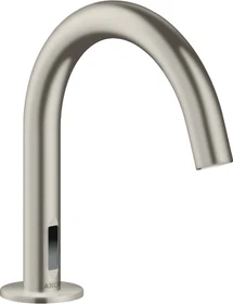 Hansgrohe Axor Uno elektrische Waschbeckenarmatur mit Temperaturvoreinstellung und Netzanschluss edelstahloptik