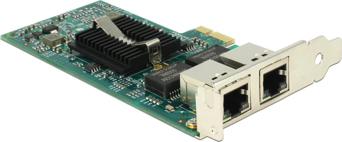 DeLOCK LAN-Adapter, 2x RJ-45, PCIe 2.0 x1