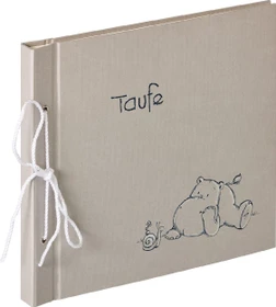 Walther Design Memo Fotoalbum Taufe Baby Madu 25x28 grau