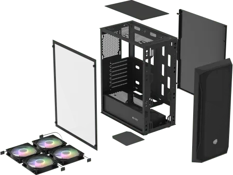 Natec Fury Shobo SH4F RGB, Glasfenster