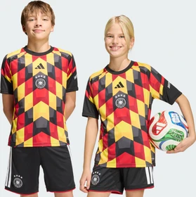adidas Deutschland Pre-Match 2026 Heimtrikot kurzarm black/team yellow (Junior)