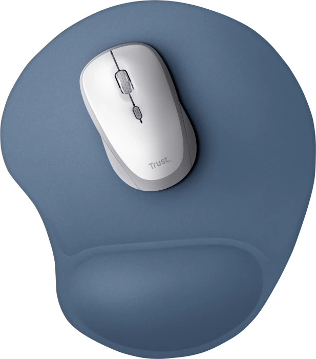 Trust BigFoot Mauspad mit Handgelenkauflage, 236x205mm, blau