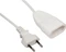McPower Verlängerungskabel weiß H03VVH2-F 2x0,75, Euro-Stecker Vorschaubild