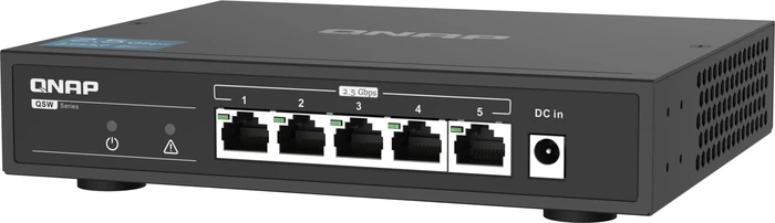 QNAP QSW-1100 Desktop 2.5G Switch, 5x RJ-45